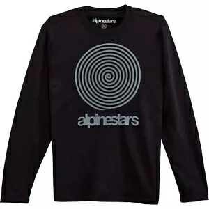 ALPINESTARS スパイラル 長袖 T シャツ - ブラック - L 1232-71020-10-L ALPINESTARS Spiral Long-Sleeve T-Shirt - Black - Large 1232-71020-10-L 【並行輸入品】