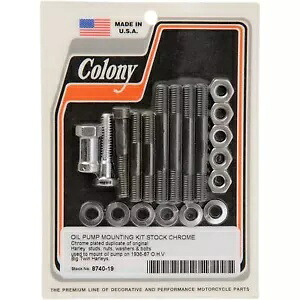 コロニー マシン ポンプ取り付けキット - クローム 8740-19 Colony Machine Pump Mounting Kit - Chrome 8740-19 【並行輸入品】