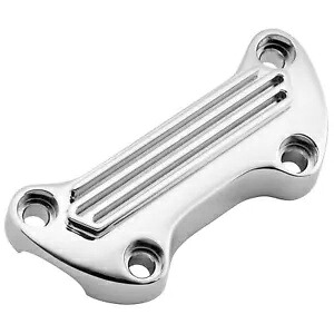 Biker's Choice クローム フィン付きハンドルバー クランプ 241634 Biker's Choice Chrome Finned Handlebar Clamp 241634 【並行輸入品】