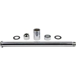 ハードドライブ HD クロム フロント アクスル (ハードウェア付き) クロムメッキ 68-120A Harddrive HD Chrome Front Axle with Hardware Chrome Plated 68-120A 【並行輸入品】