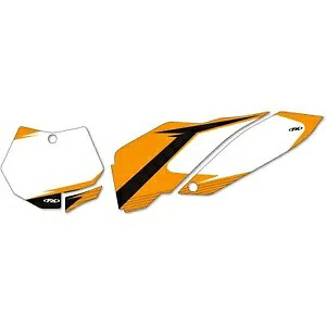 Factory Effex グラフィック ナンバー プレート - ホワイト - EXC 12-64522 Factory Effex Graphic Number Plates - White - EXC 12-64522 【並行輸入品】