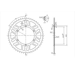 BikeMaster リア スプロケット 520 - 53 歯 240 460 53 BikeMaster Rear Sprocket 520 - 53-Tooth 240 460 53 【並行輸入品】 37,895円