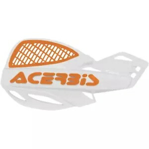 Acerbis Uniko ベンテッド ハンドガード ホワイト/オレンジ 2072671088 Acerbis Uniko Vented Handguards White/Orange 2072671088 【並行輸入品】