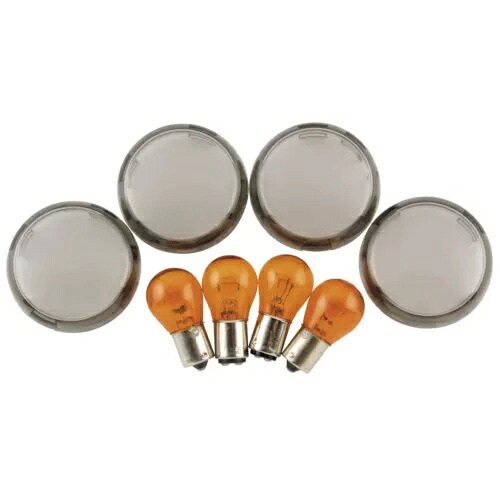 Biker's Choice スモーク ウインカー レンズ & アンバー バルブ キット 161031 Biker's Choice Smoked Turn Signal Lens & Amber Bulb Kit 161031 【並行輸入品】