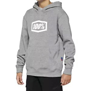 100% ユース アイコン フーディ - ヘザー グレー - ユース XL 20030-00007 100% Youth Icon Hoody - Heather Grey - Youth XL 20030-00007 【並行輸入品】