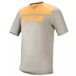 アルパインスターズ ドロップ 4.0 半袖ジャージ - グレー/オレンジ - S 1766220-6004-SM Alpinestars Drop 4.0 Short-Sleeve Jersey - Gray/Orange - Small 1766220-6004-SM 【並行輸入品】