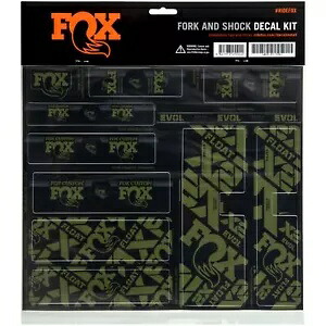 Fox Racing フォークおよびショック デカール キット - オリーブドラブ 803-01-741 Fox Racing Fork and Shock Decal Kit - Olive Drab 803-01-741 【並行輸入品】