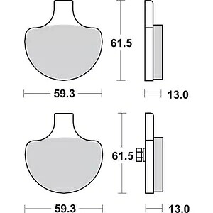 SBS シンタード ブレーキパッド ハーレーダビッドソン 579H.HS 用 SBS Sintered Brake Pads for Harley-Davidson 579H.HS 【並行輸入品】