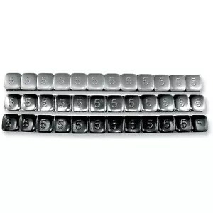 K&L ホイールウェイト 5 グラム クローム 360 個/箱 32-3499 K&L Wheel Weights 5 Gram Chrome 360 Piece/Box 32-3499 【並行輸入品】