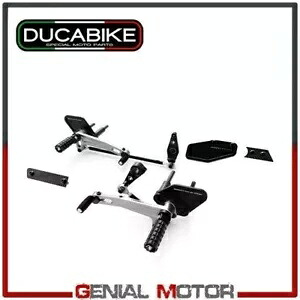Ergal ブラックシルバー Ducabike Ducati XDiavel S 2016 - 2019 で調整可能なプラットフォーム Platforms Adjustable in Ergal Black-Silver Ducabike Ducati XDiavel S 2016 - 2019 【並行輸入品】