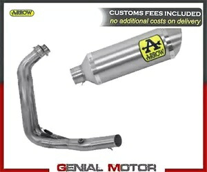 フルエキゾースト アローサンダー スチールエンドキャップ アルミ ヤマハ MT-07 2021 Full Exhaust Arrow Thunder Steel End Cap Aluminium Yamaha Mt-07 2021 【並行輸入品】