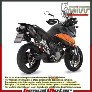 Mivv 排気マフラー オーバル カーボン Ktm 990 スーパーモト Smt 2009 - 2013 用 Mivv Exhaust Mufflers Oval Carbon for Ktm 990 Supermoto Smt 2009 - 2013 【並行輸入品】