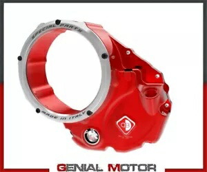 3D-Evo オイルバスクラッチカバー DUCABIKE レッドシルバー Ducati XDIAVEL 2016 - 2022- 3D-Evo oil bath clutch cover DUCABIKE RED SILVER for Ducati XDIAVEL 2016 - 2022- 【並行輸入品】