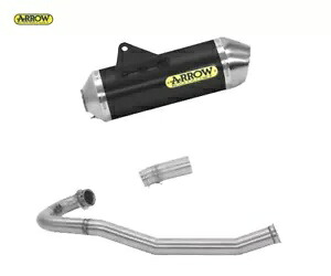 フルエキゾースト アロー R-tech スチール キャップ アルミ ブラック KTM 690 SMC R 2021 - 2023 Full Exhaust Arrow R-tech Steel Cap Alu Black Ktm 690 Smc R 2021 - 2023 【並行輸入品】｜カスタムパーツ WORLD倉庫