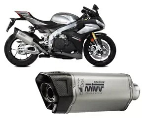 承認済みエキゾーストマフラー Mivv SR-1 チタン for APRILIA RSV4 2021 - 2023 Approved Exhaust Muffler Mivv SR-1 Titanium for APRILIA RSV4 2021 - 2023 【並行輸入品】｜カスタムパーツ WORLD倉庫
