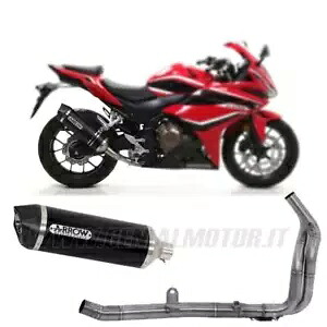 エキゾースト + ヘッダー Arrow Approved ブラック ホンダ CBR 500 R 2019 - 2020用 Exhaust + Headers Arrow Approved Black for HONDA CBR 500 R 2019 - 2020 【並行輸入品】