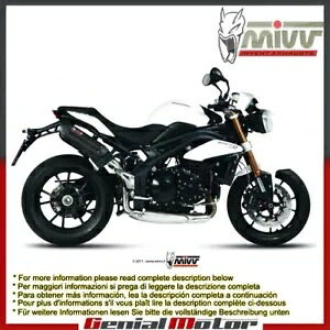 Mivv 承認エキゾーストマフラー Suono ブラック ハイ トライアンフ スピード トリプル 2011 - 2015 Mivv Approved Exhaust Mufflers Suono Black High Triumph Speed Triple 2011 - 2015 【並行輸入品】|カスタムパーツ WORLD倉庫