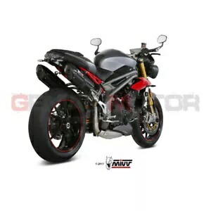 Mivv 承認エキゾーストマフラー Suono ブラック トライアンフ スピード トリプル 2016 - 2017 用 Mivv Approved Exhaust Mufflers Suono Black for Triumph Speed Triple 2016 - 2017 【並行輸入品】|カスタムパーツ WORLD倉庫