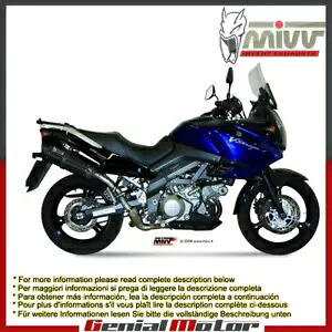 Mivv 承認エキゾーストマフラー Suono ブラック スズキ DL V-Strom 1000 2002 - 2013 Mivv Approved Exhaust Mufflers Suono Black Suzuki Dl V-Strom 1000 2002 - 2013 【並行輸入品】|カスタムパーツ WORLD倉庫
