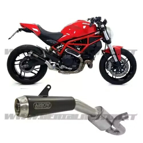 エキゾースト + リンク パイプ Kat Arrow Pro ブラック Ducati Monster 797 2017 - 2020 Exhaust + Link Pipe Kat Arrow Pro Black Ducati Monster 797 2017 - 2020 【並行輸入品】