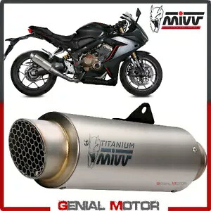 MIVV GP PRO チタンサイレンサーエキゾーストチューブ ホンダ CBR 650 R 2019 - 2020-用 MIVV GP PRO Titanium Silencer Exhaust Tube for Honda CBR 650 R 2019 - 2020- 【並行輸入品】