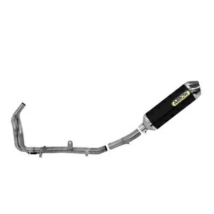 フルエキゾースト Arrow AppRace アルミ ブラック F スチール ホンダ CB 500 F 2019 - 2020 Full Exhaust Arrow ApPRace Alu Black F Steel Honda CB 500 F 2019 - 2020 【並行輸入品】