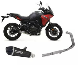 フルエキゾースト Arrow XKONE Ni Dark Collec Haut Yamaha Tracer 7 2021 - 2023 Full Exhaust Arrow XKONE Ni Dark Collec Haut Yamaha Tracer 7 2021 - 2023 【並行輸入品】