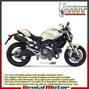 Mivv 排気マフラー Suono ブラック スチール Ducati Monster 696 2008 - 2014 用 Mivv Exhaust Mufflers Suono Black Steel for Ducati Monster 696 2008 - 2014 【並行輸入品】
