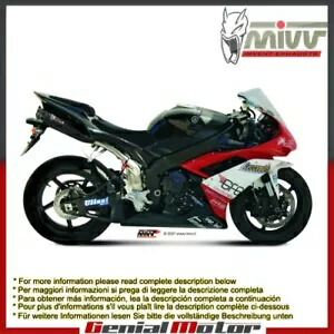Mivv 承認エキゾーストマフラー Suono Black Inox Useat Yamaha Yzf R1 2007 - 2008 Mivv Approved Exhaust Mufflers Suono Black Inox Useat Yamaha Yzf R1 2007 - 2008 【並行輸入品】