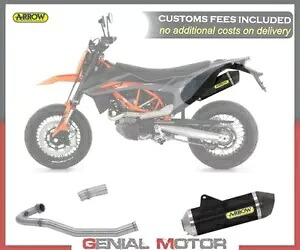 フルエキゾースト アロー レーステック カーボン キャップ ブラック アルミニウム KTM 690 Smc R 2021用 Full Exhaust Arrow Race-tech Carbon Cap Black Aluminum for KTM 690 Smc R 2021 【並行輸入品】｜カスタムパーツ WORLD倉庫