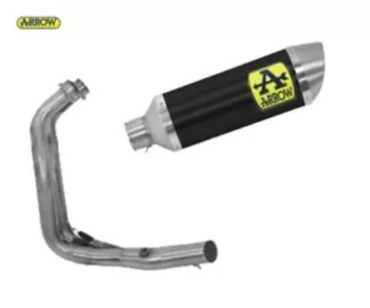フルエキゾースト Kat Arrow Th スチールエンドキャップ ブラック ヤマハ Mt 07 2021 - 2023 Full Exhaust Kat Arrow Th Steel End Cap Black Yamaha Mt 07 2021 - 2023 【並行輸入品】