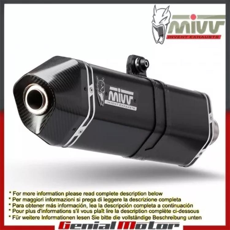 Mivv 承認エキゾーストマフラー スピード エッジ ブラック トライアンフ スピード トリプル 2016 - 2018 Mivv Approved Exhaust Mufflers Speed Edge Black Triumph Speed Triple 2016 - 2018 【並行輸入品】