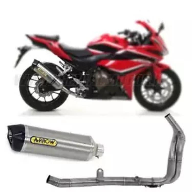 2019 Arrow Racing Titan コンプリートエキゾースト ホンダ CBR 500 R - 2020- 2019 Arrow Racing Titan Complete Exhaust for Honda CBR 500 R - 2020- 【並行輸入品】
