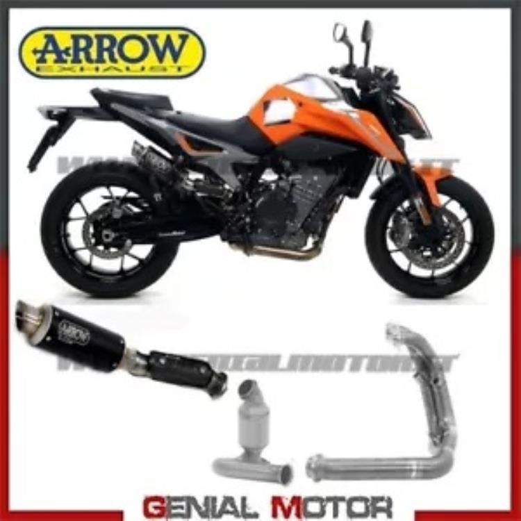 コンプリートエキゾースト Arrow GP2 スチールブラック KTM 890 R Duke 2020 20用 Complete Exhaust Arrow Gp2 Steel Black for KTM 890 R Duke 2020 20 【並行輸入品】｜カスタムパーツ WORLD倉庫