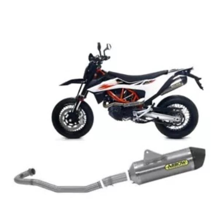 フルエキゾースト アロー アラム R フォンド カーボン KTM 690 SMC R 2019 - 2023 Full Exhaust Arrow Allum R Fond Carbon Ktm 690 SMC R 2019 - 2023 【並行輸入品】|カスタムパーツ WORLD倉庫