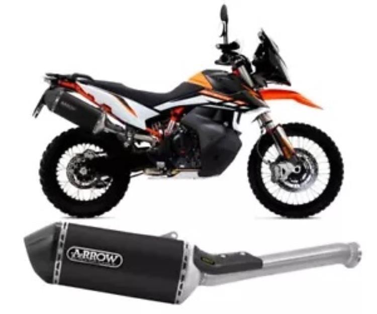 エキゾースト アロー ソノラ タイタン ブラック KTM 890 アドベンチャー R 2021 - 2023 Exhaust Arrow Sonora Titan Black KTM 890 Adventure R 2021 - 2023 【並行輸入品】