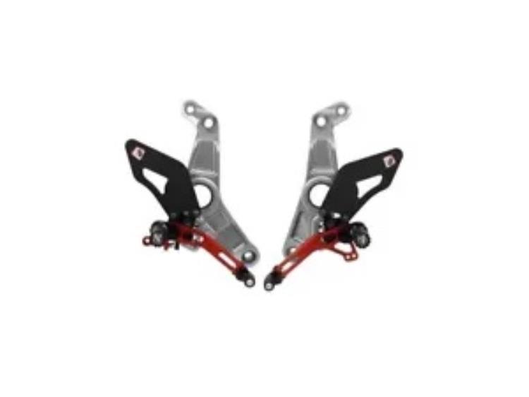調節可能なリアセット シルバーレッド Ducabike Ducati Monster 1200 S 2014 - 2021用 Adjustable Rearset Silver-red Ducabike For Ducati Monster 1200 S 2014 - 2021 【並行輸入品】 201,300円