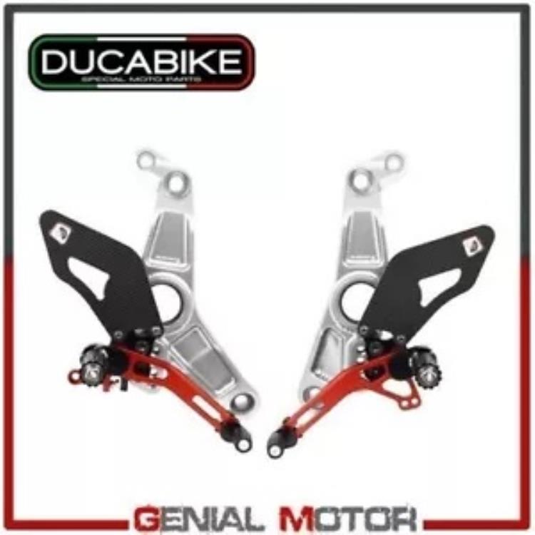 プラットフォーム 調整可能 シルバーレッド PRM1202EA Ducabike Ducati Supersport 2017 - 2019 Platforms Adjustable Silver-Red PRM1202EA Ducabike Ducati Supersport 2017 - 2019 【並行輸入品】