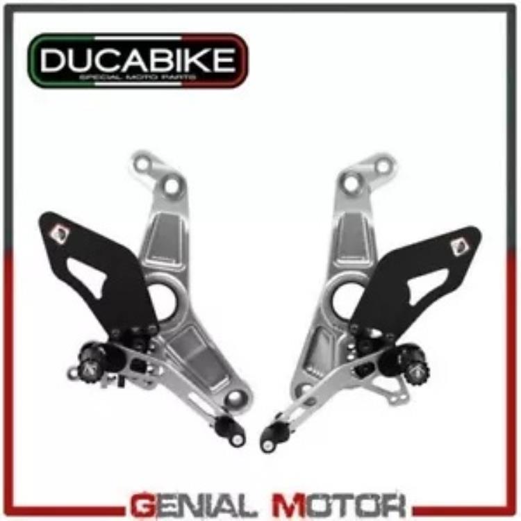 プラットフォーム 調整可能 シルバー シルバー Ducabike Ducati Supersport 2017 - 2019 Platforms Adjustable Silver-Silver Ducabike Ducati Supersport 2017 - 2019 【並行輸入品】