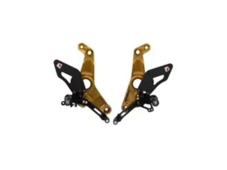 調節可能なリアセット ブラック ゴールド Ducabike Ducati Supersport 950 2021 - 2023用 Adjustable Rearset Black Gold Ducabike For Ducati Supersport 950 2021 - 2023 【並行輸入品】