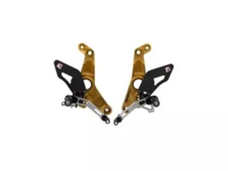 調節可能なリアセット ゴールドシルバー Ducabike Ducati Monster 821 2018 - 2020用 Adjustable Rearset Gold-silver Ducabike For Ducati Monster 821 2018 - 2020 【並行輸入品】