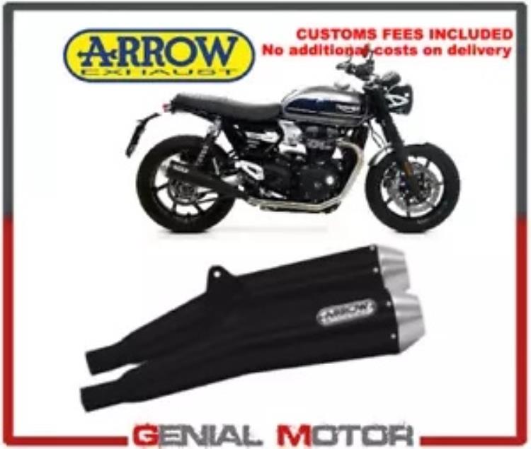 エキゾースト Arrow ProRacing ブラック トライアンフ スラクストン 1200 2020 20 Exhausts Arrow ProRacing Black Triumph Thruxton 1200 2020 20 【並行輸入品】