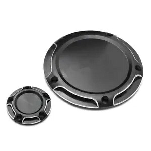 ブラックエッジカット 5 穴ダービー/タイミングタイマーカバー ハーレーストリートグライドファットボーイ用 Black Edge Cut 5 Hole Derby /Timing Timer Cover For Harley Street Glide Fatboy 【並行輸入品】 38,610円