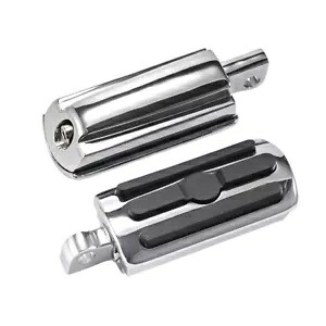 クロームオートバイ男性マウントフットペグフットレストフットペグハーレーダイナソフタイ用 Chrome Motorcycle Male Mount Foot Pegs Footrest Footpegs For Harley Dyna Softai 【並行輸入品】