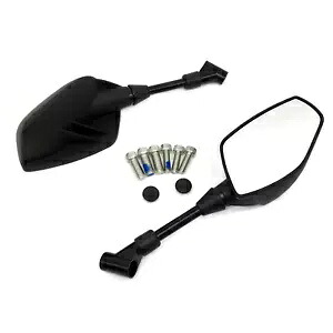 カスタム ユニバーサル オートバイ ブラック 8mm 10mm ハンドルバー バックミラー ダートピット Custom Universal Motorcycle Black 8mm 10mm Handlebar Rear View Mirror Dirt Pit 【並行輸入品】 38,610円