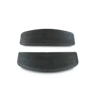 オートバイ ブラック フロント ラバー フットボード フットペグ フットレスト パッド ライダー インサート Motorcycle Black Front Rubber Footboards Foot Pegs Footrests Pad Rider Insert 【並行輸入品】