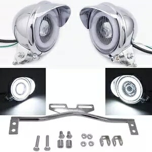 ユニバーサル 12V LED ドライビングパッシングバースポットライトフォグランプヘッドライトオートバイ Universal 12V LED Driving Passing Bar Spot Light Fog Lamp Headlight Motorcycle 【並行輸入品】