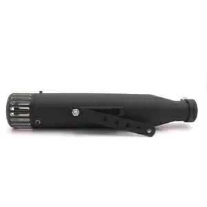 ブラック メガホン スリップオン マフラー 排気管 クルーザー ボバー チョッパー カフェ レーサー Black Megaphone Slip-On Mufflers Exhaust Pipes Cruiser Bobber Chopper Cafe Racer 【並行輸入品】