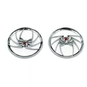 2X スパイダー スピーカー グリル カバー ハーレー ストリート グライド エレクトラ グライド 1996-2013 用 2X Spider Speaker Grills Cover For Harley Street Glide Electra Glides 1996-2013 【並行輸入品】