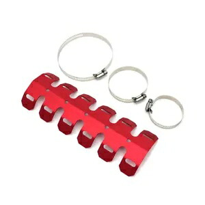 赤排気マフラーパイプヒートシールドカバーヒールガードプロテクターヤマハ BMW Red Exhaust Muffler Pipe Heat Shield Cover Heel Guard Protector For Yamaha BMW 【並行輸入品】